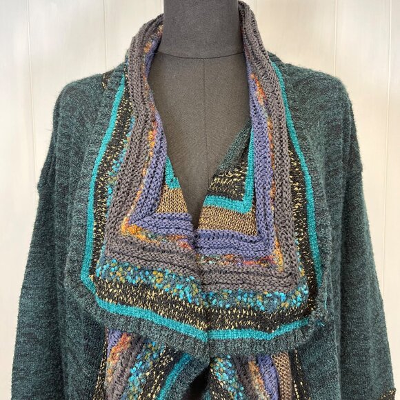 Curio New York Women's Open Front Cardigan Size Small Boho Art to Wear Soft‎ - Picture 3 of 10